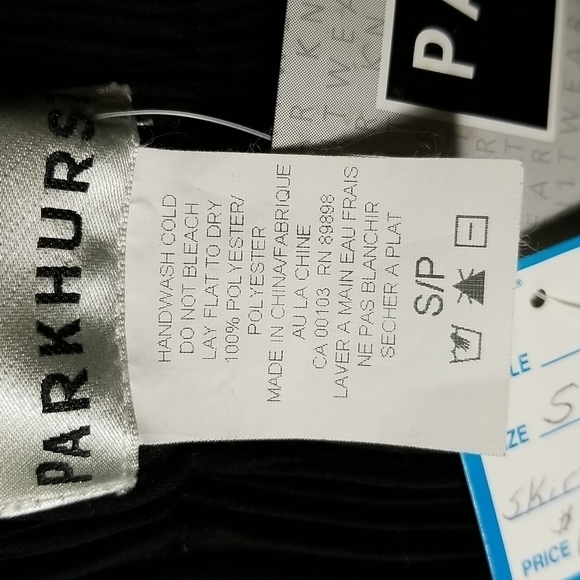 Parkhurst Women's Skirt Asymmetrical Gauze See Trough With Sequins Black - Picture 7 of 8